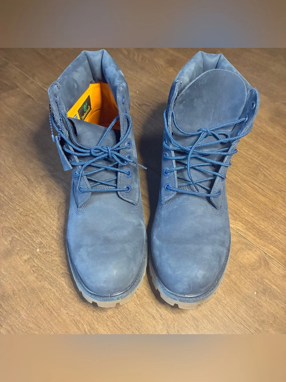 Timberland Boots Men’s Size 10.5 Navy Blue 6 Inch Lace Up Classic Adult 400 Gram